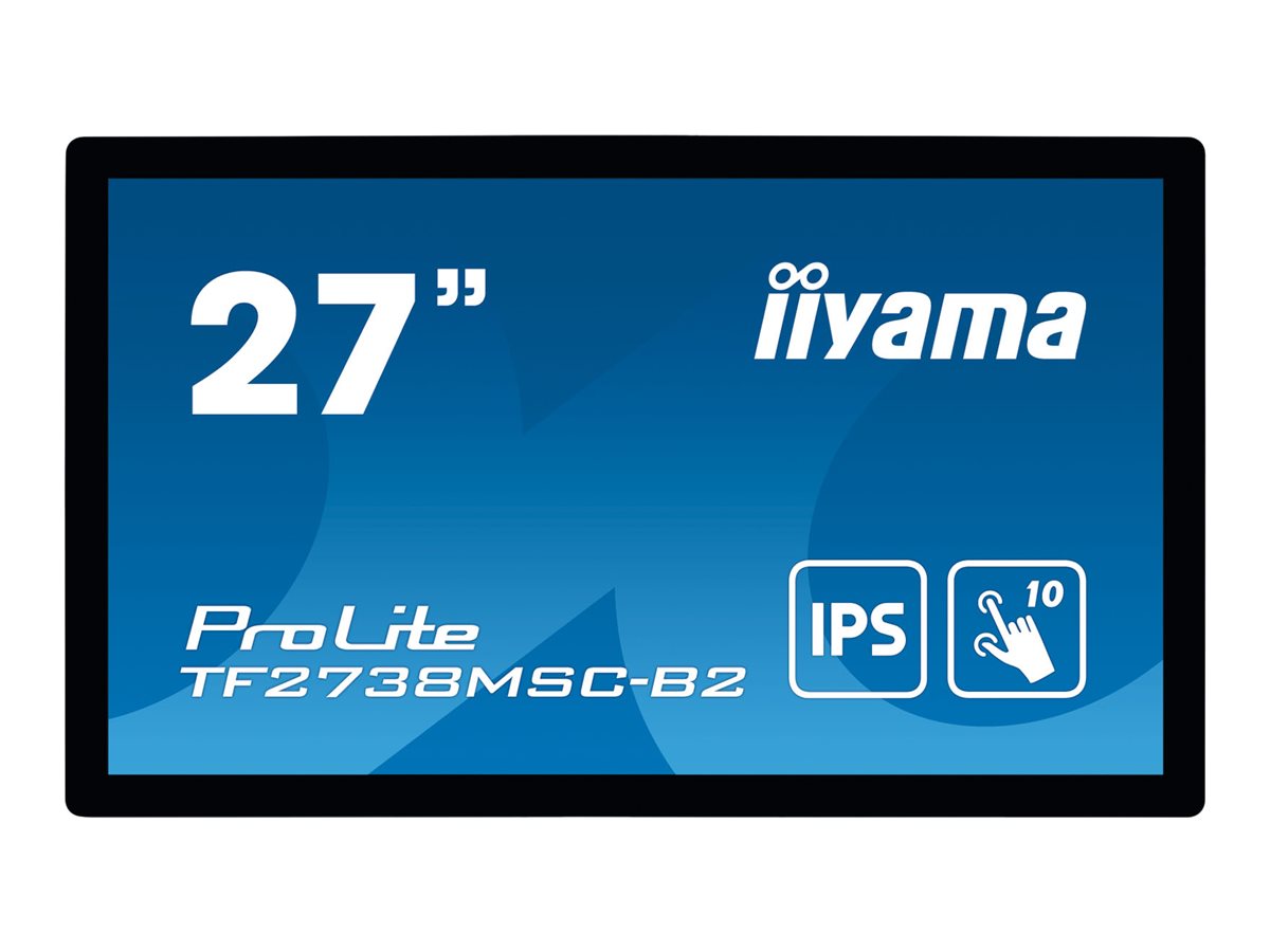 Iiyama Prolite Tf2738msc-b2 27 tommer Touch Open Frame Fhd 16:9 27 tommer 1920 × 1080pixels Ips 16:9