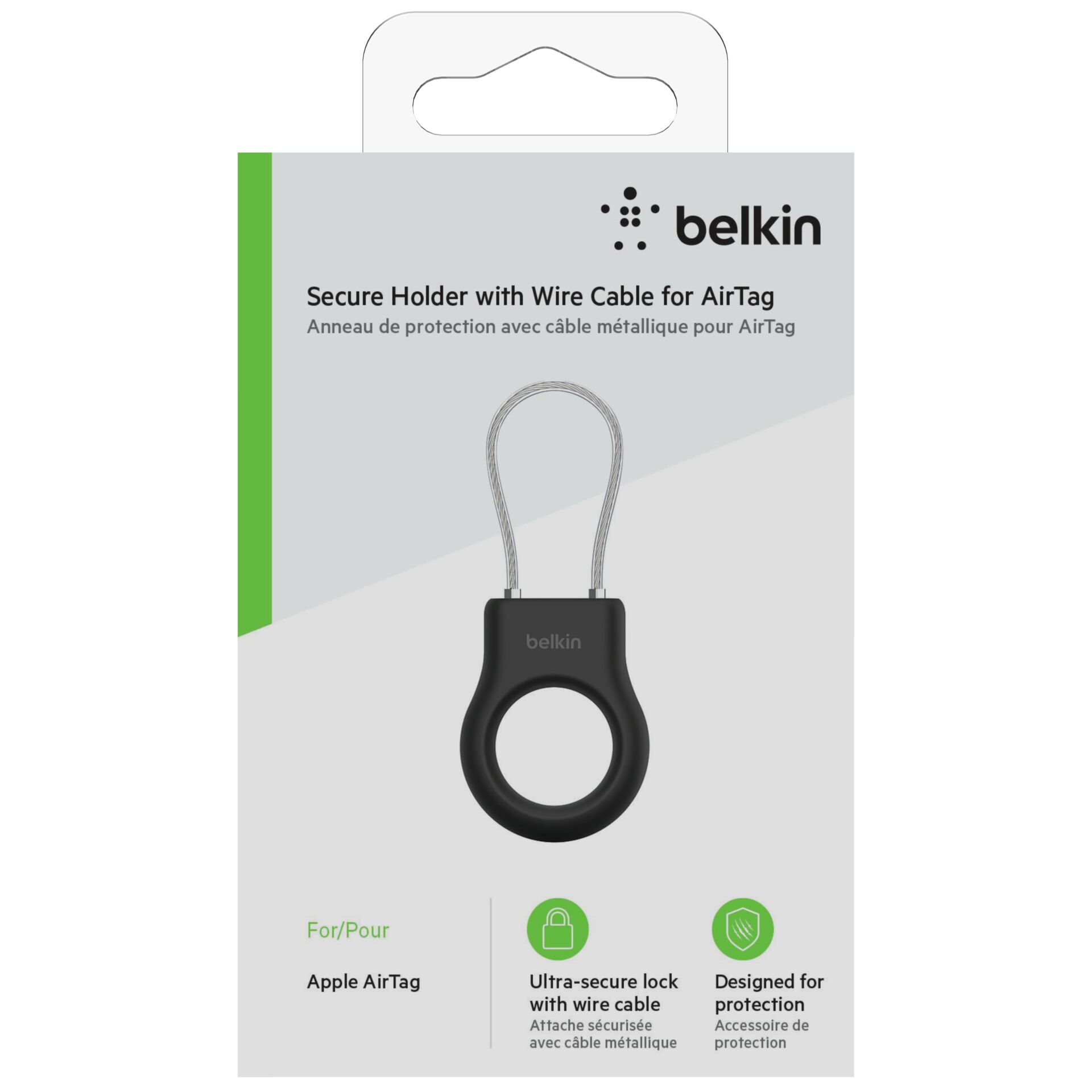 Belkin - Taske til airtag - sort - for Apple AirTag