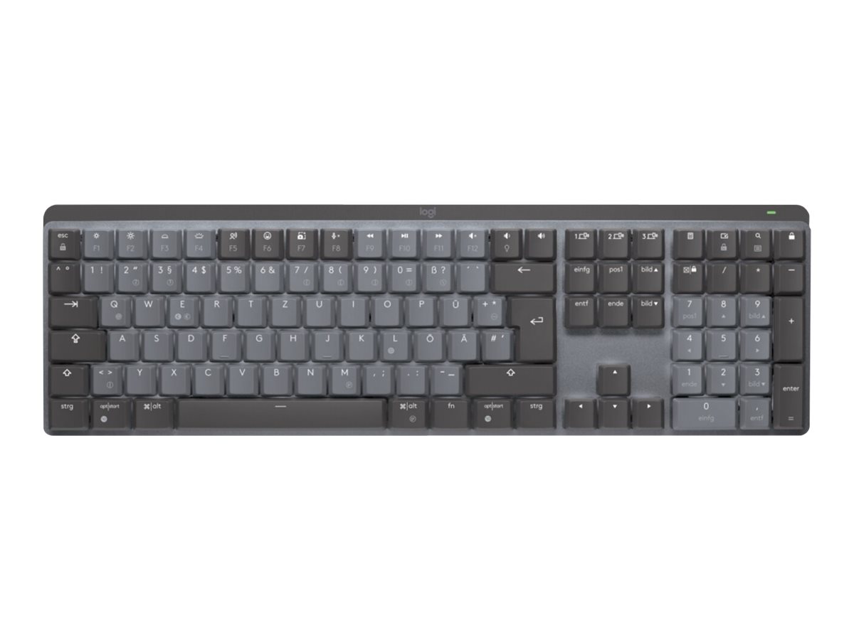 Logitech® | MX Keys Mechanical - Tastatur - bagbelyst - Bluetooth, 2.4 GHz - Pan Nordic - tastkontakt: GL Tactile - Grafit