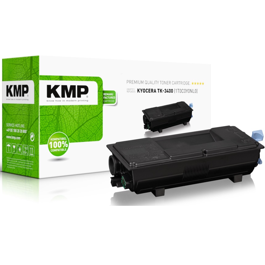 KMP Toner Sort til Kyocera TK3400 (1T0C0Y0NL0)