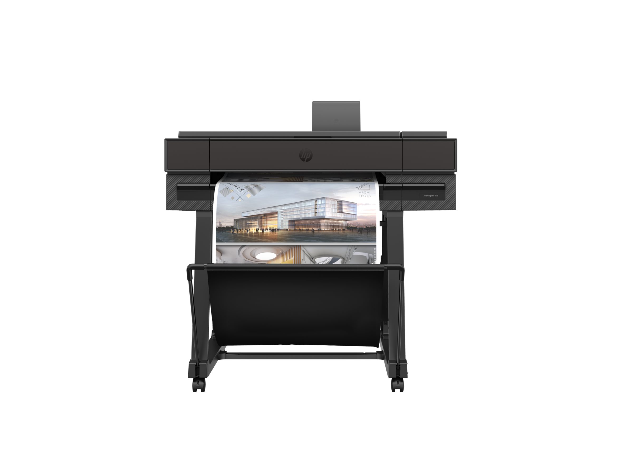 HP DesignJet T870 - 24 stor-format printer - farve - blækprinter - Rulle A1 (61,0 cm x 91,4 m) - 2400 x 1200 dpi - op til 0.35 min./side (mono) / op til 0.35 min./side (farve) - USB 2.0, Gigabit LAN, Wi-Fi(n) - skærer