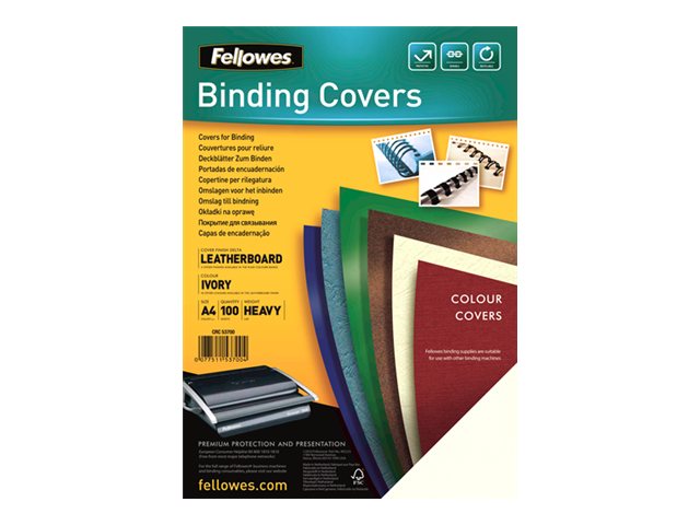 Fellowes FSC Certified Indbindingsomslag 100stk. A4 (210 x 297 mm) Elfenben Elfenben