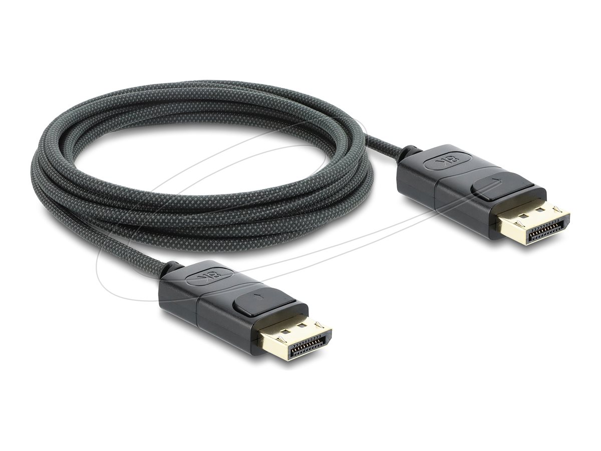Delock DisplayPort kabel 2m Sort
