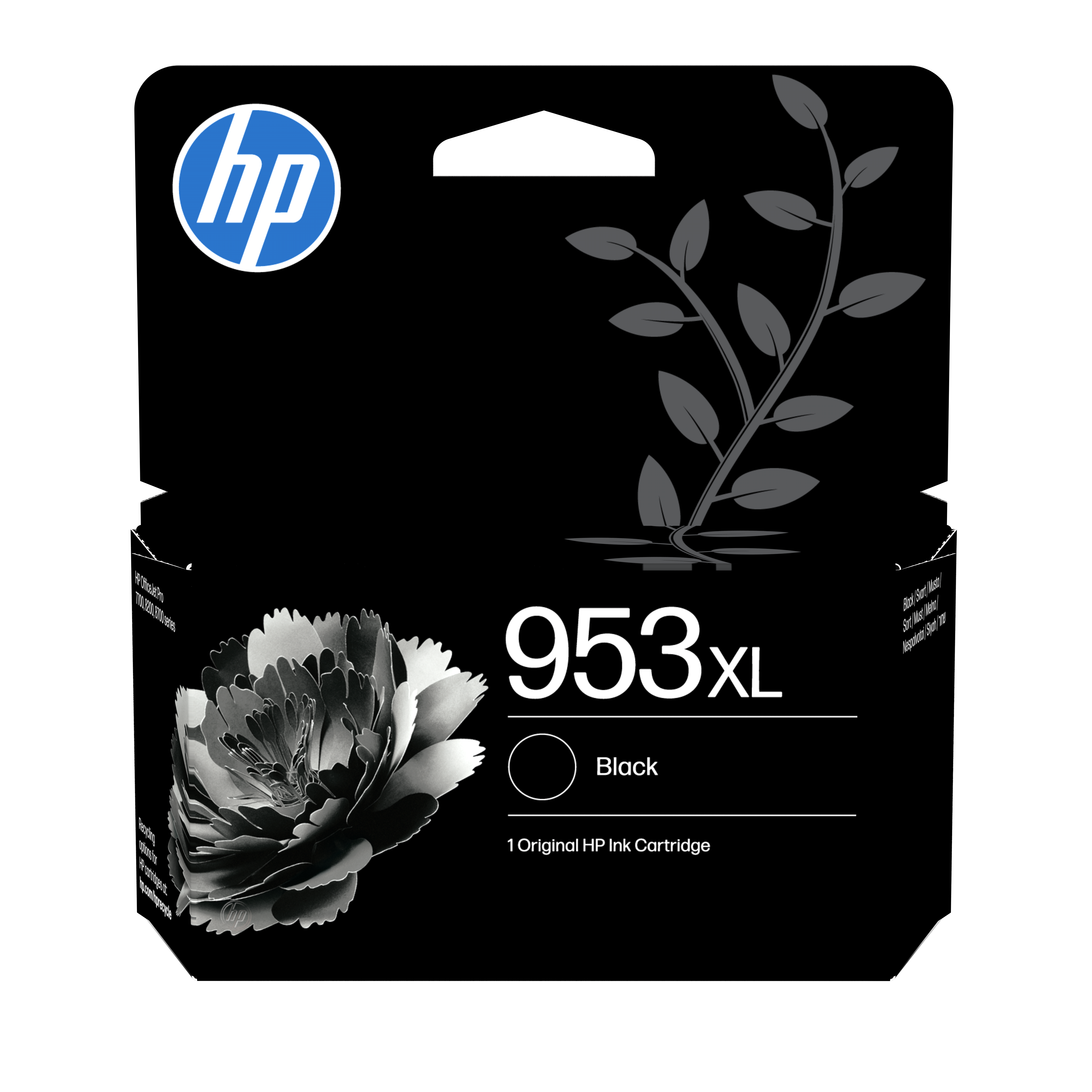 HP 953XL High Yield Black Original Sort 2000 sider Blæk