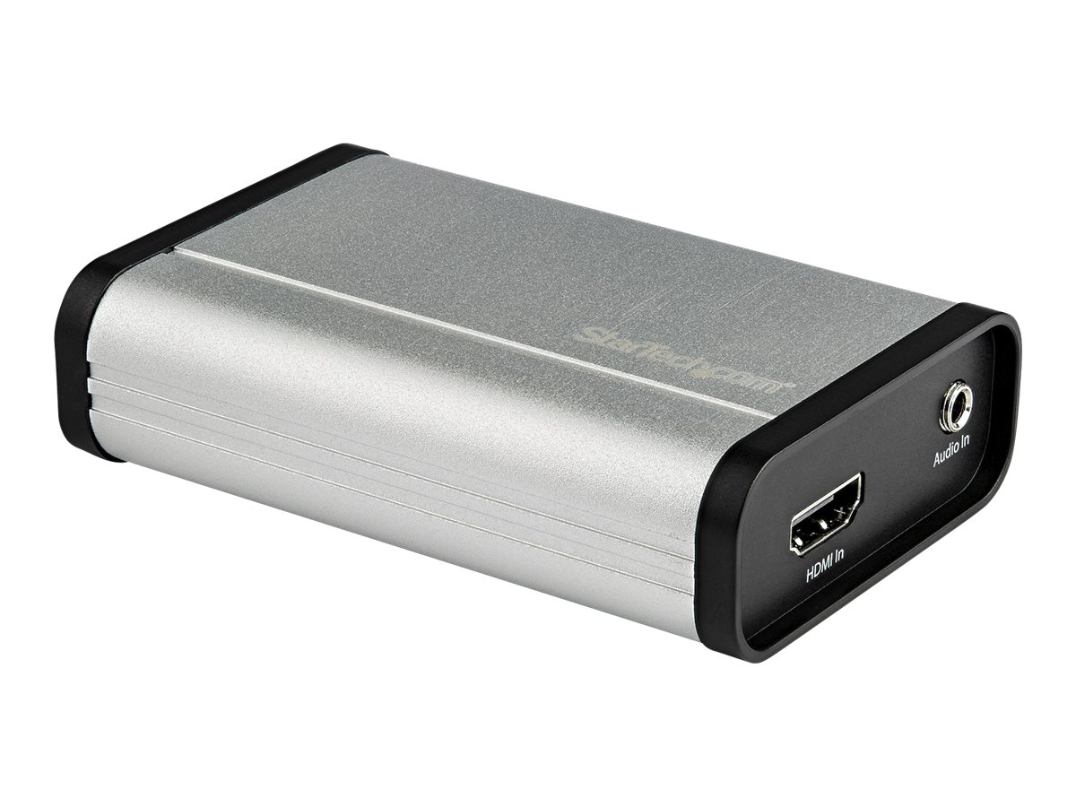 StarTech HDMI to USB C Video Capture Device 1080p 60fps, UVC, External USB 3.0 Type-C Capture/Live Streaming, HDMI Audio/Video Recorder Adapter,