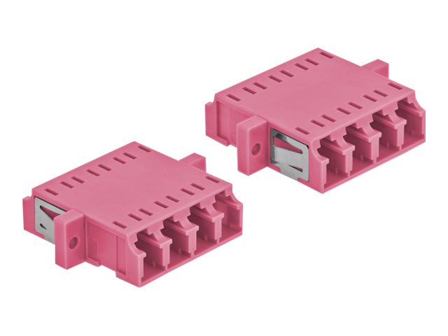 DeLOCK Optical Fiber Coupler LC Quad f to LC Quad f MM 2 pcs