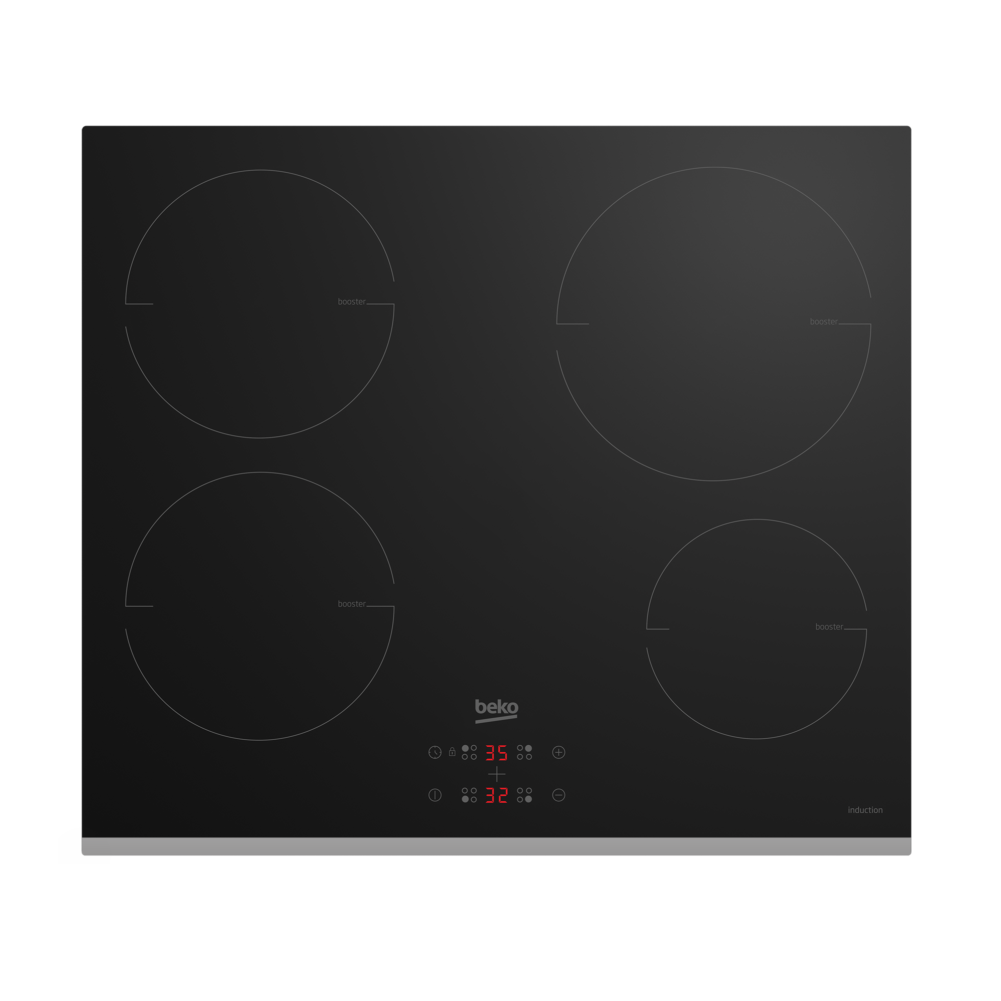 Beko HII64402MTX kogeplade Sort Indbygget 60 cm Zone induktionskogeplade 4 zone(s)