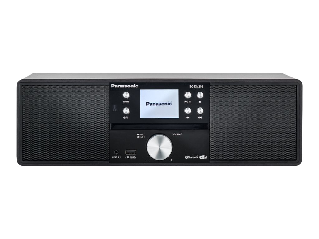 Panasonic SC-DM202 - Audiosystem - 2 x 12 Watt - sort