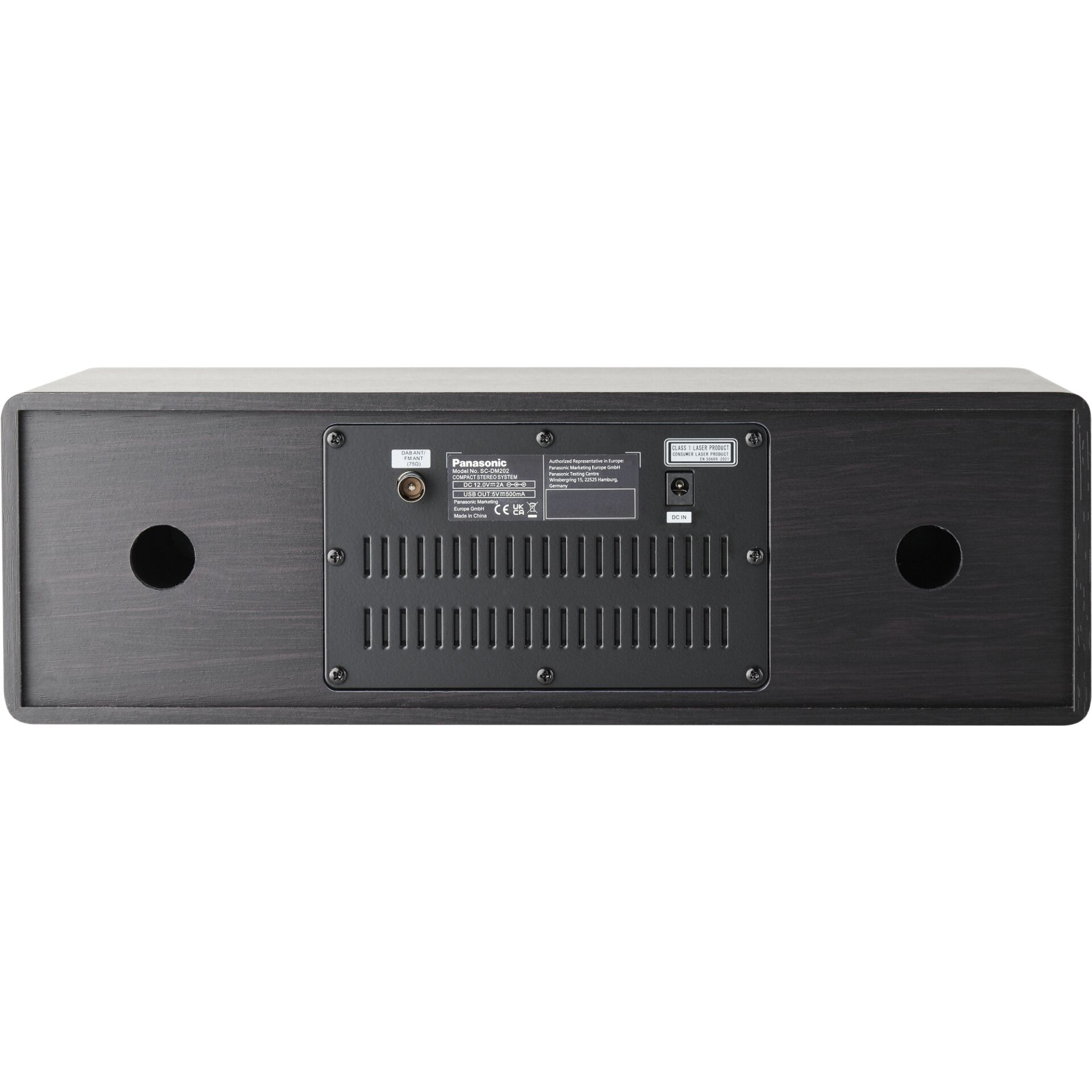 Panasonic SC-DM202 - Audiosystem - 2 x 12 Watt - sort