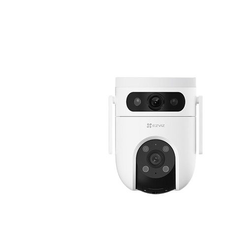 EZVIZ H9C Dual 2K - Netværksovervågningskamera - multi-sensor + panorering/vipning/zoom - kanontårn - udendørs - vejrbestandig - farve (Dag/nat) - 2304 x 1296 - 2K - audio - trådløs - WiFi - LAN 10/100, 2.4GHz radio - H.265, H.264 - DC 12 V
