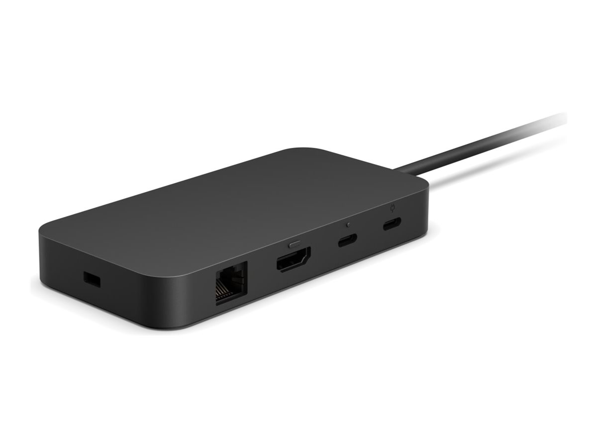 Microsoft Surface USB4 Dock - Dockingstation - USB4 / Thunderbolt 4 - 2 x USB-C, HDMI - 1GbE - 100 Watt