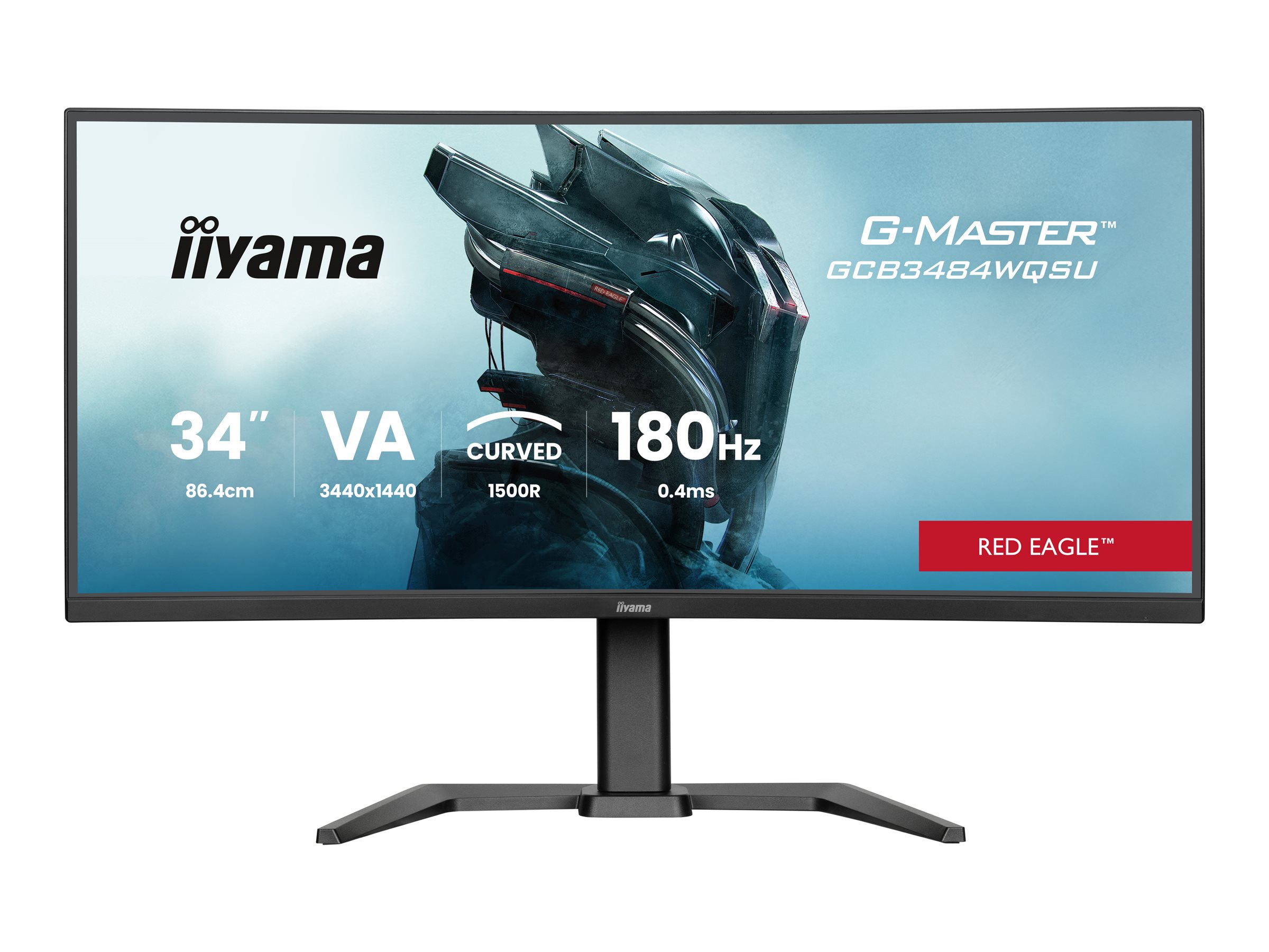 iiyama G-MASTER Red Eagle GCB3484WQSU-B1 34" Computerskærm 3440x1440 180Hz VA