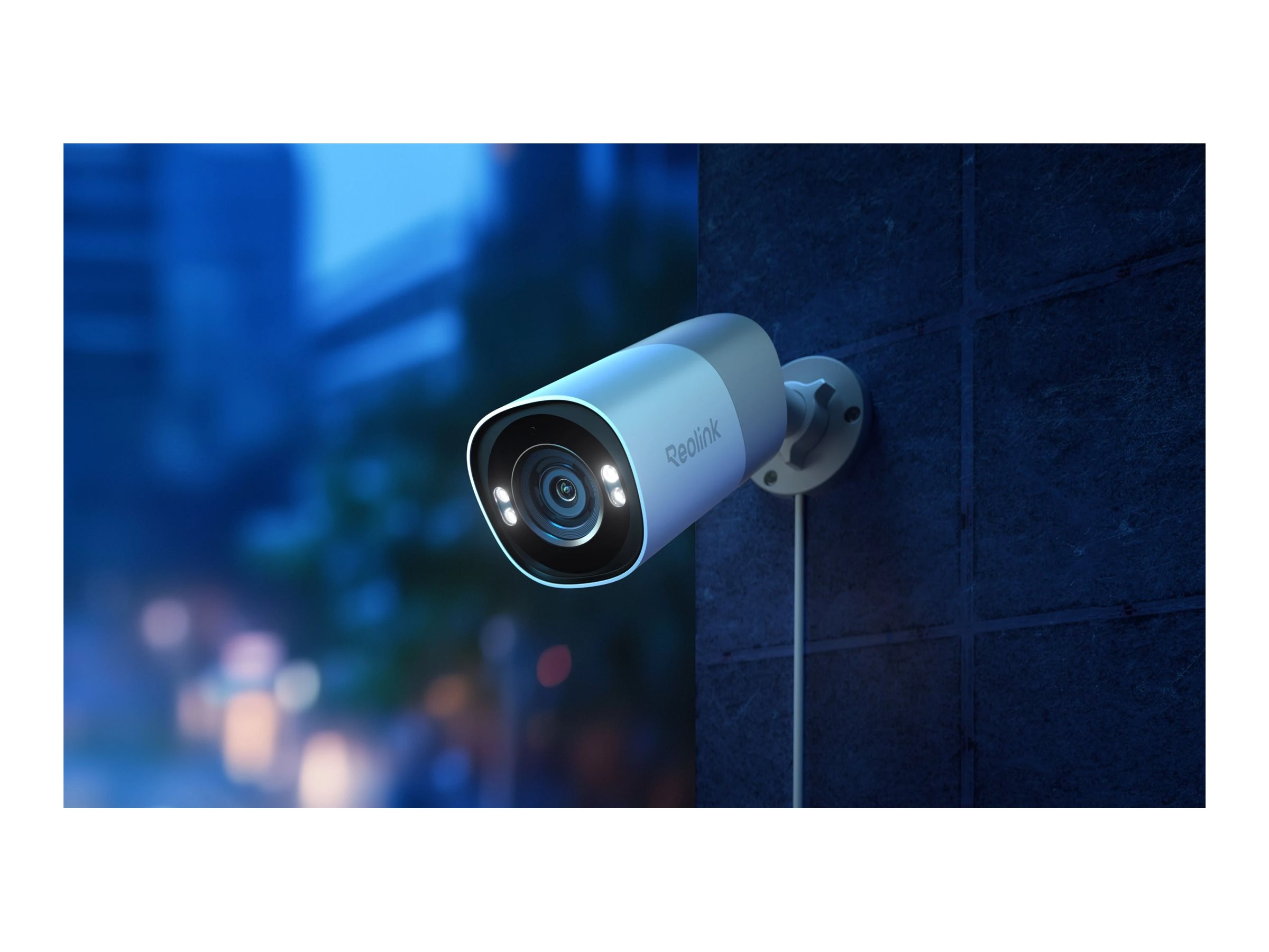 Reolink Professional Series RP-PCB8MZ - Netværksovervågningskamera - kugle - udendørs - vandtæt - farve (Dag/nat) - 8 MP - 3840 x 2160 - 4K - motoriseret - audio - LAN 10/100 - H.264, H.265 - DC 12 V / 48 V / PoE