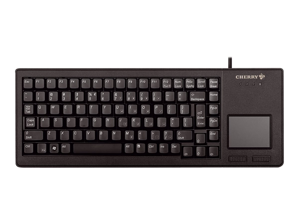 Tastatur med touchpad Cherry XS, USB, QWERTY US, sort
