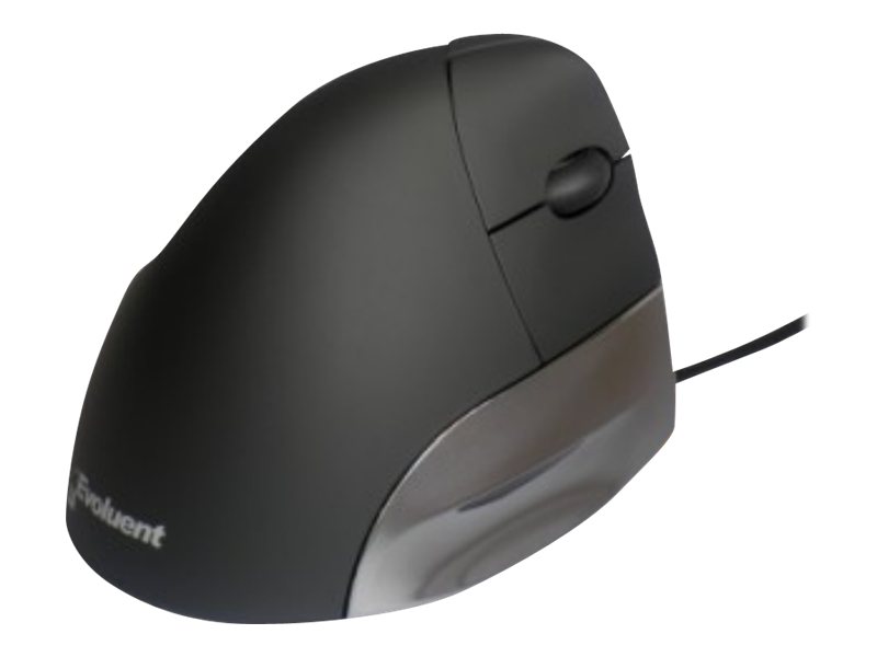 Evoluent VerticalMouse VMS Standard - Vertical mouse - Optisk - 3 knapper - Sølv