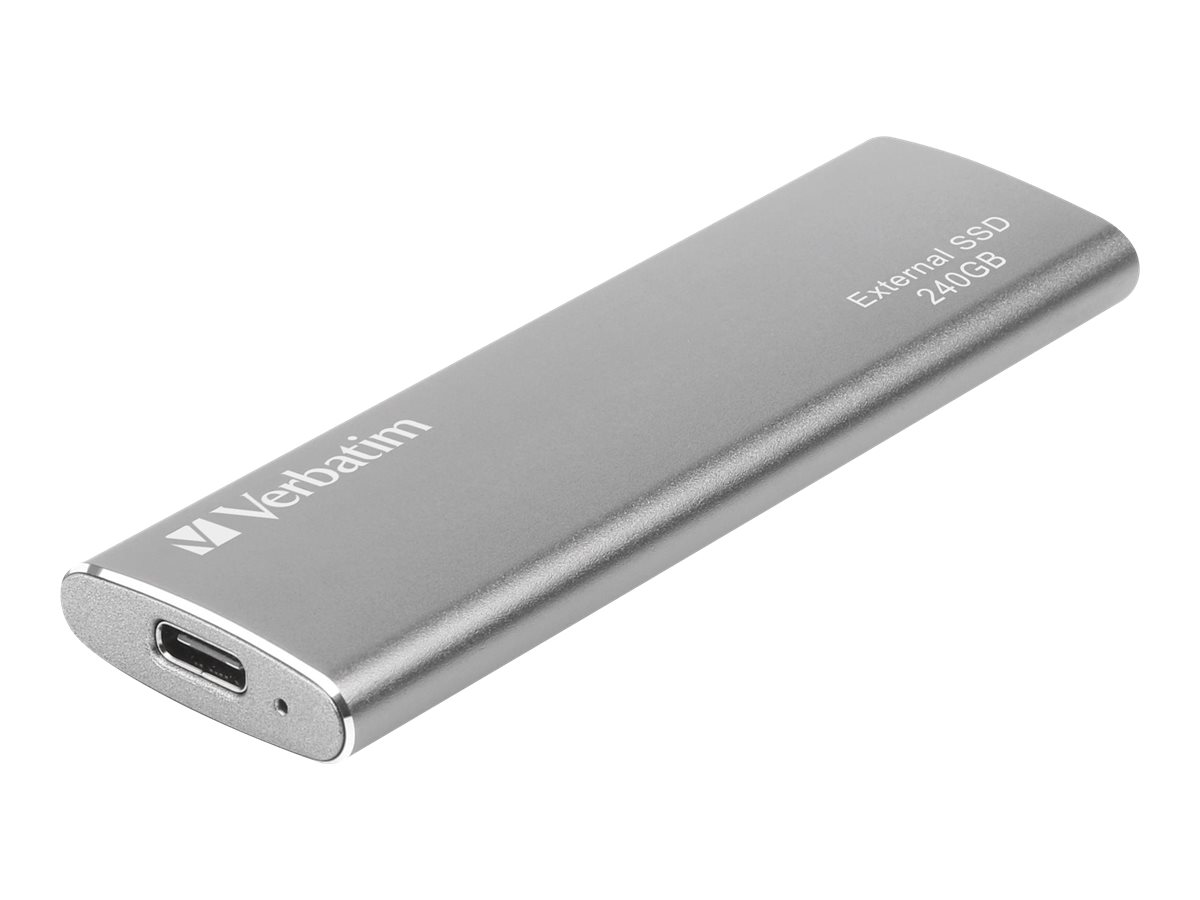 Verbatim Vx500 - SSD - 240 GB - ekstern (bærbar) - USB 3.1 Gen 2 (USB-C stikforbindelse) - space grey