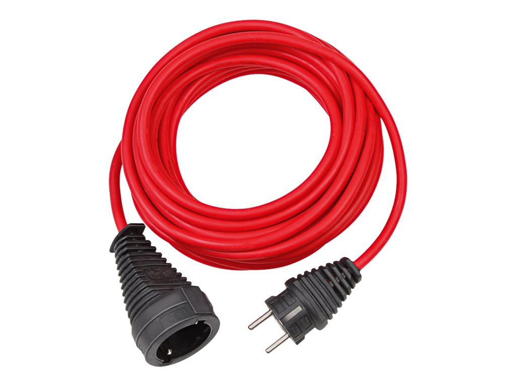 brennenstuhl H05VV-F 3G1,5 Forlængerkabel til strøm 10m Rød