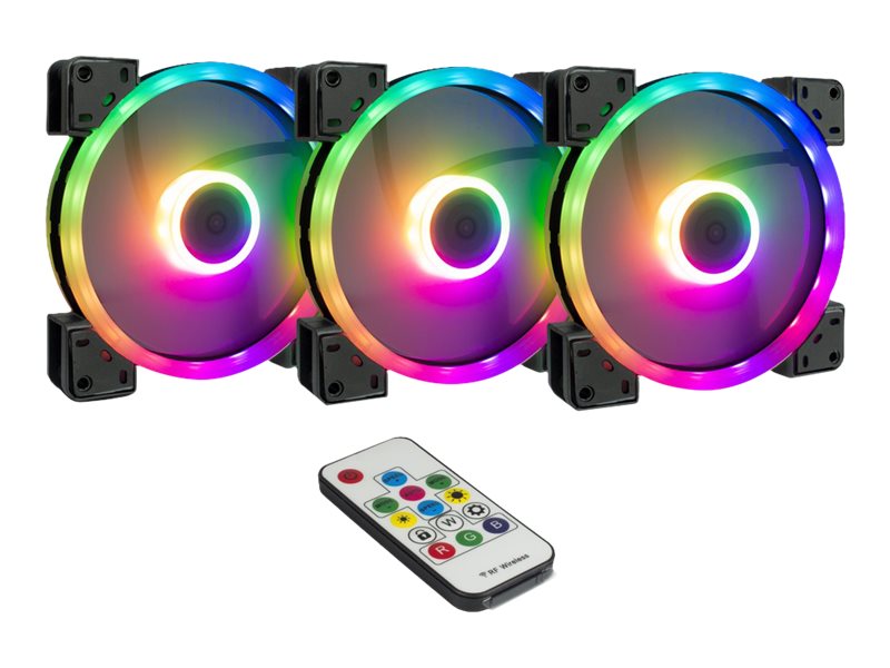 Inter-Tech Argus RS-14 - Kabinet køler - 140mm - Sort