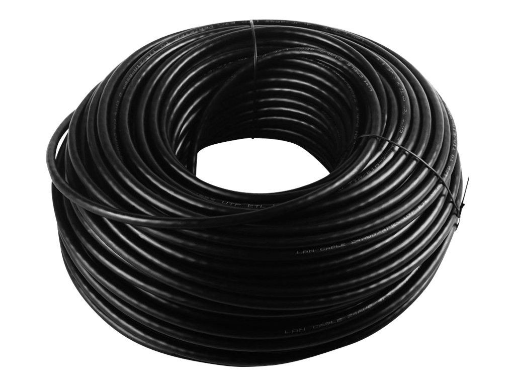 goobay CAT 6 Ikke afskærmet parsnoet (UTP) 305m Bulkkabel Sort