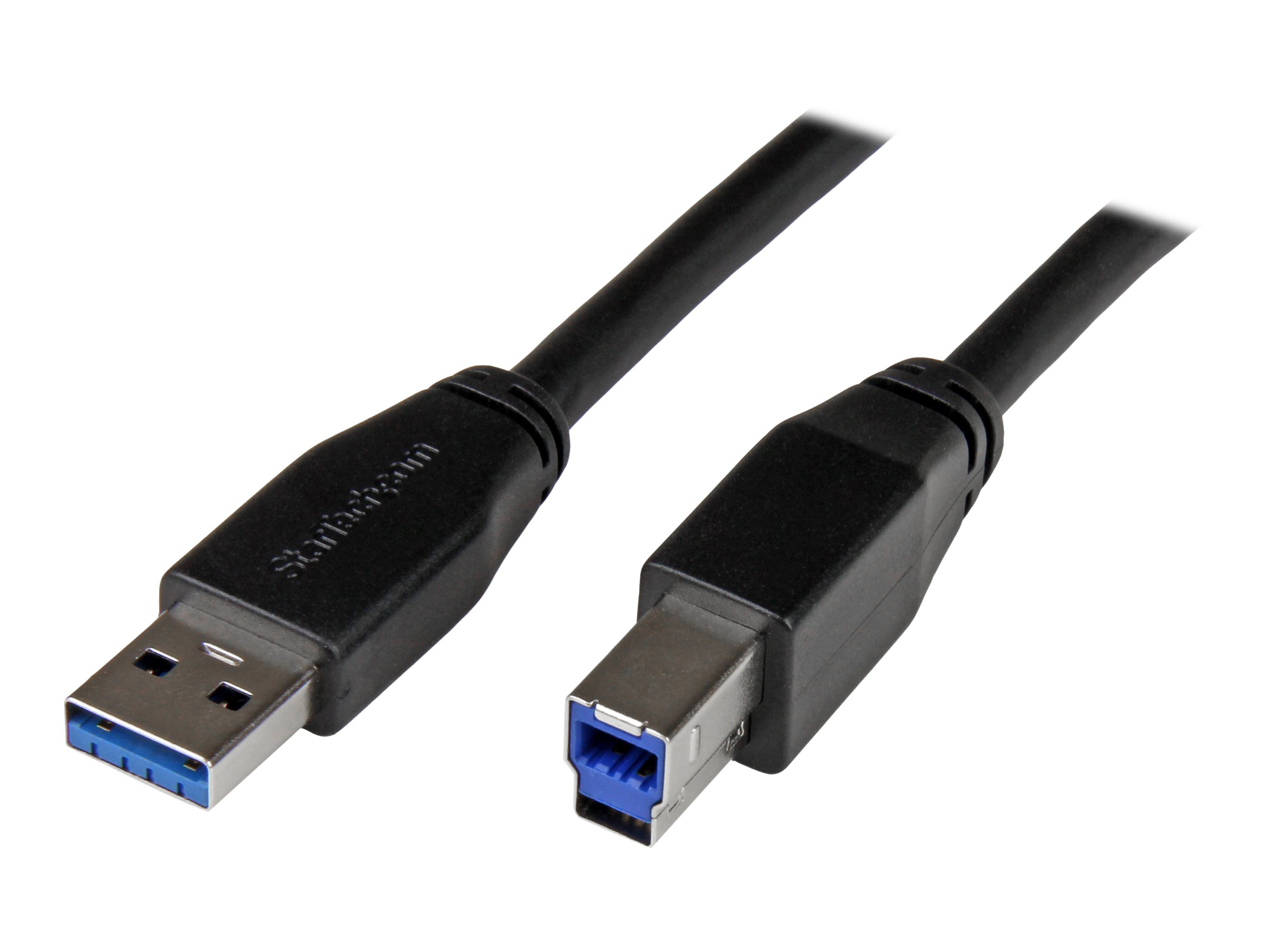 StarTech.com 1m SuperSpeed USB 3.0 Cable A to B M/M USB-kabel 1m Sort