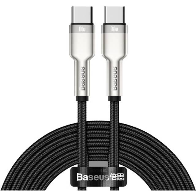 Baseus 6953156202368 USB-C to USB-C 2m Sort billede