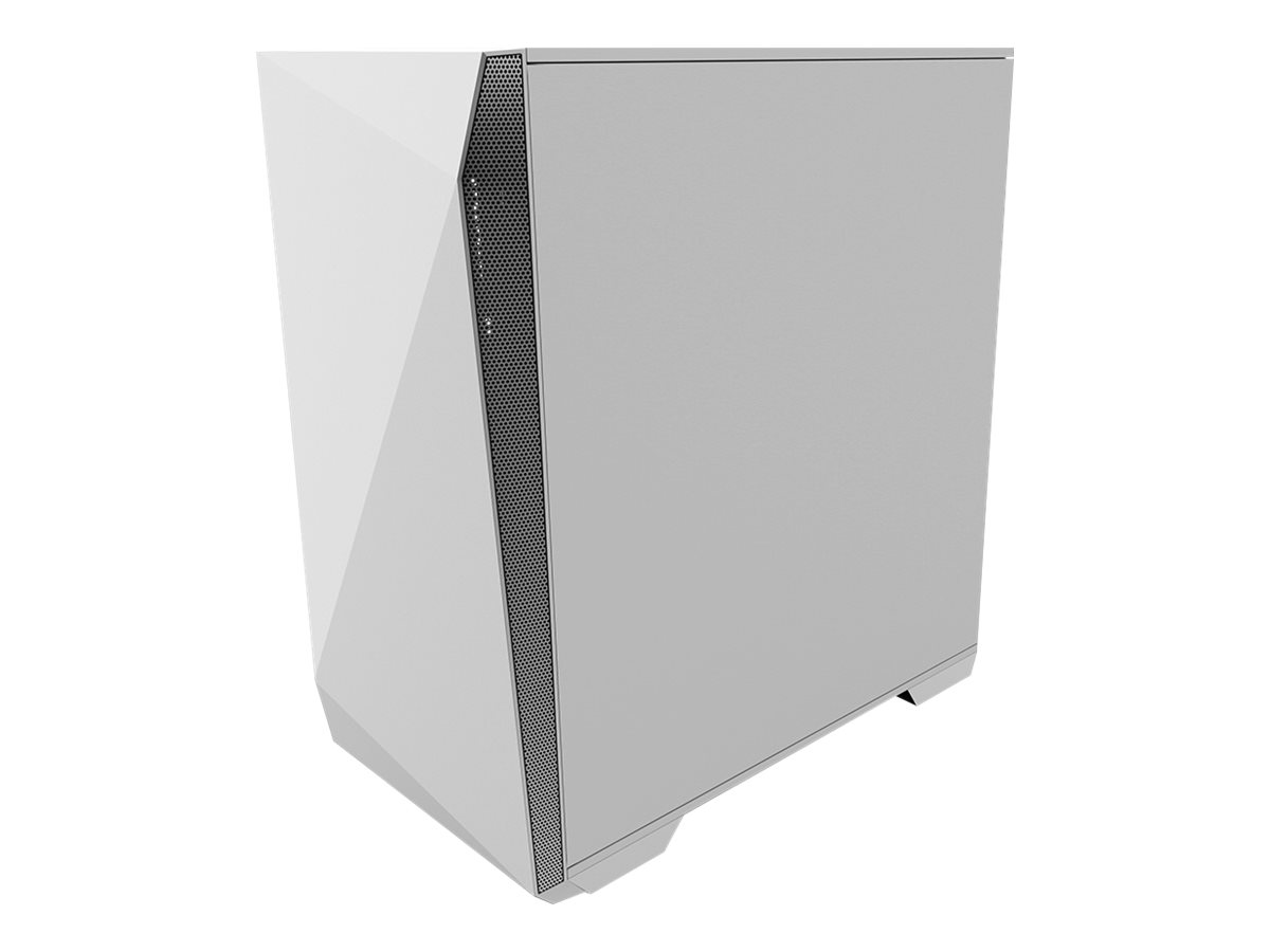 Zalman Z1 Iceberg - Mid tower - micro ATX - sidepanel med vindue (hærdet glas) - ingen strømforsyning - hvid - USB/Lyd