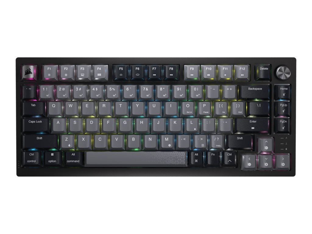 CORSAIR K65 PLUS Wireless Tastatur Mekanisk Per-tast RGB Trådløs Kablet Tysk