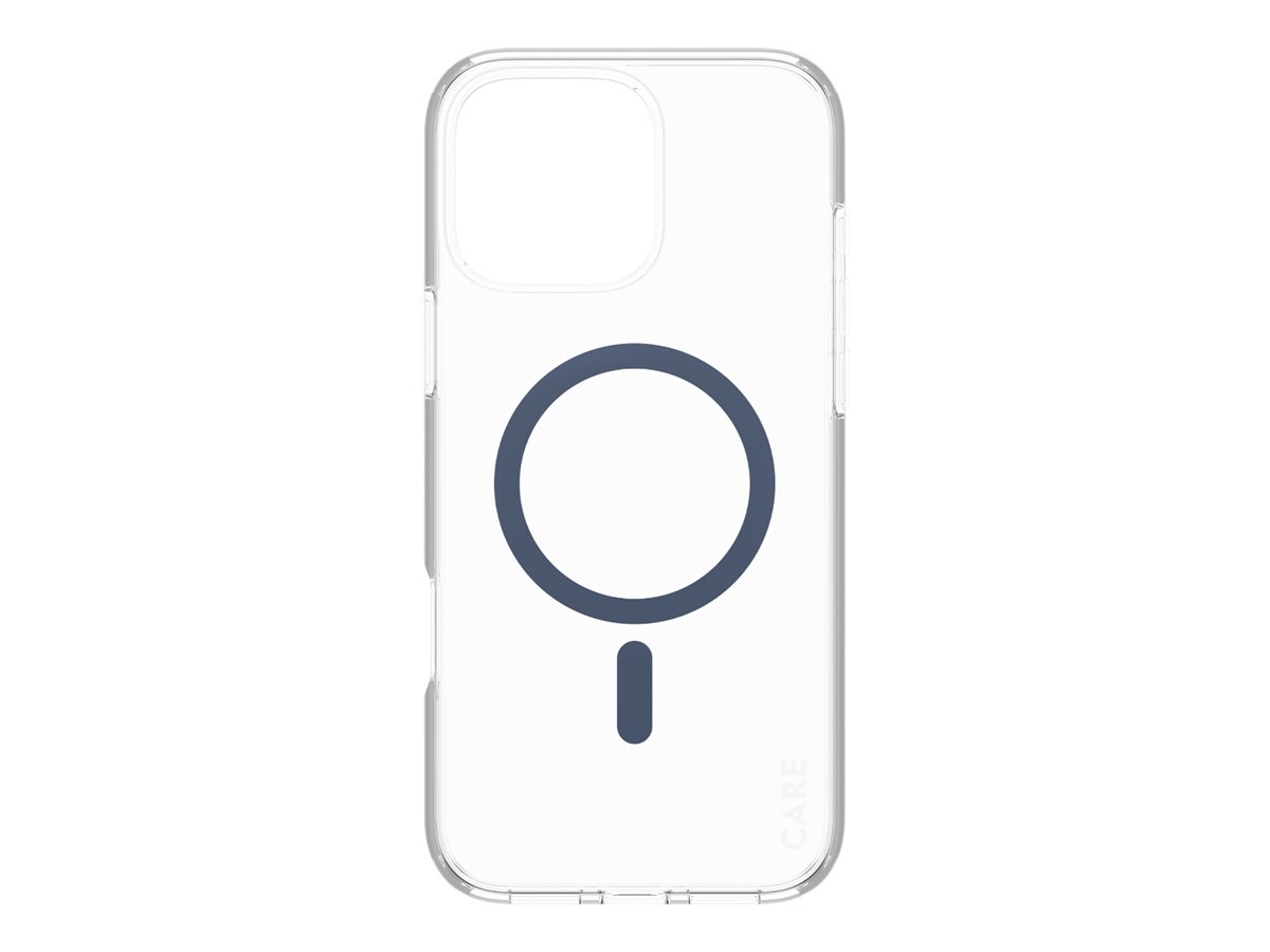 CARE by PanzerGlass Urban Combat - Bagsidecover til mobiltelefon - MagSafe-kompatibilitet - oleofobisk belægning, termoplastisk polyuretan (TPU), polycarbonat (PC) - blå, gennemsigtig - for Apple iPhone 16 Pro Max