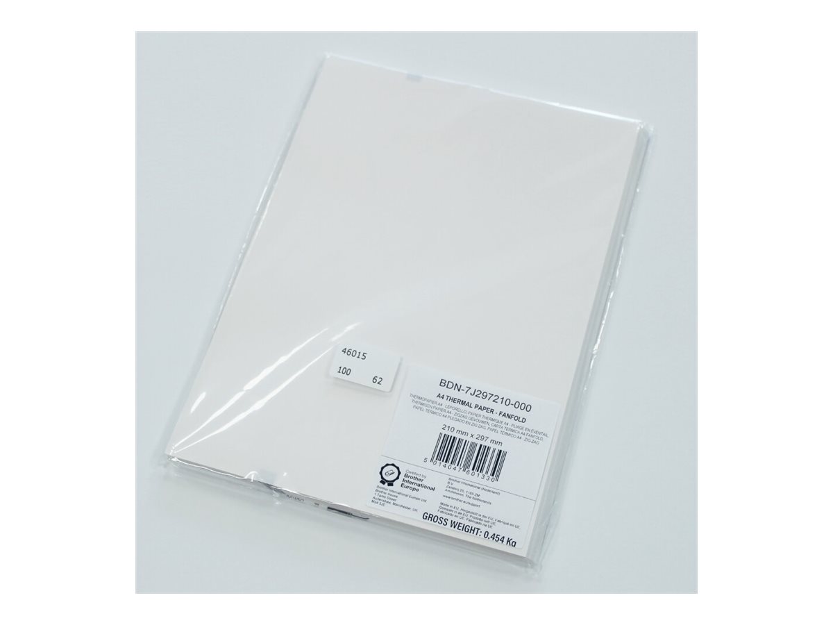 Brother Premium - fanfold paper - 100 sheet(s) - A4