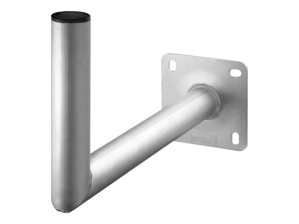Goobay Vägghållare i aluminium för parabolantenn, avstånd till väggen 450 mm högkvalitativt väggfäste för parabolantenner av rostfri och väderbeständig aluminium