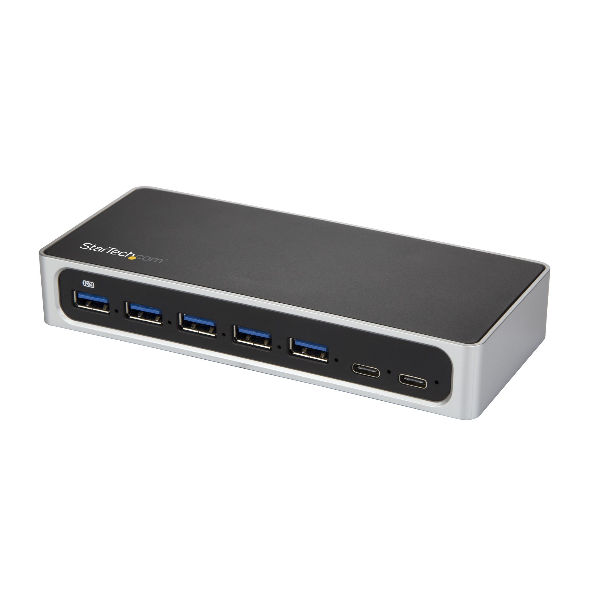 StarTech.com 7 Port USB C Hub with Fast Charge Port, USB-C to 5x USB-A 2x USB-C USB 3.0 (USB 3.1/3.2 Gen 1 SuperSpeed 5Gbps), Self Powered Type-C Hub billede