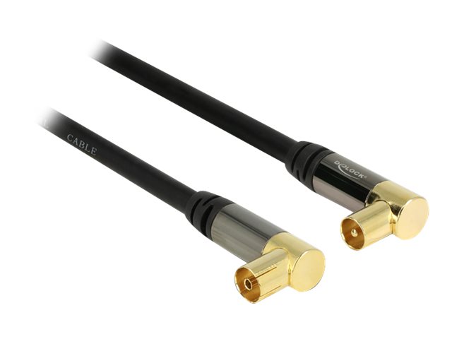 DeLOCK Antennekabel Koaksial 2m Sort Sort