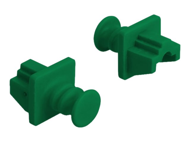 DeLOCK Dust Cover for RJ45 jack 10 pieces green