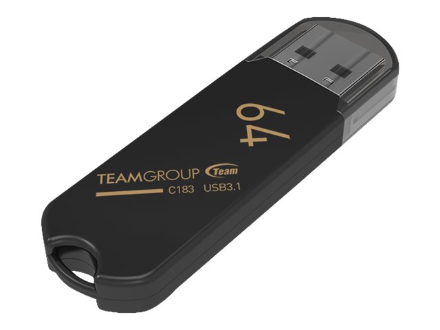 Team C183 64GB USB 3.1 Gen 1 Sort