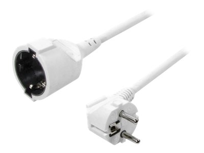 LogiLink Förlängningskabel Jordad Vit 3