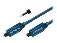 ClickTronic Toslink-kabel Premium-kabel | 1x Toslink-stik  1x Toslink-stik | 2,0 m | Polymer fiberoptisk kabel
