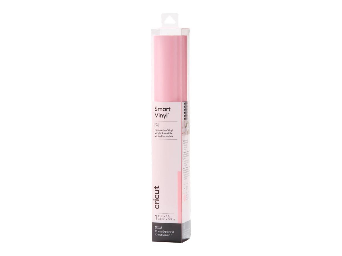 Cricut Smart Vinyl - Hobbymateriale - 33 x 90 cm - Lys pink - ikke-permanent - vinyl