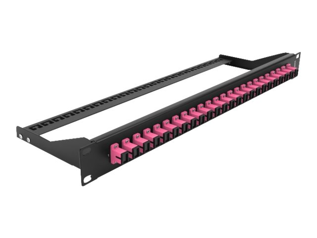 Delock - Patchpanel - rackmonterbart - SC MM X 24 - sort, lilla - 1U - 19