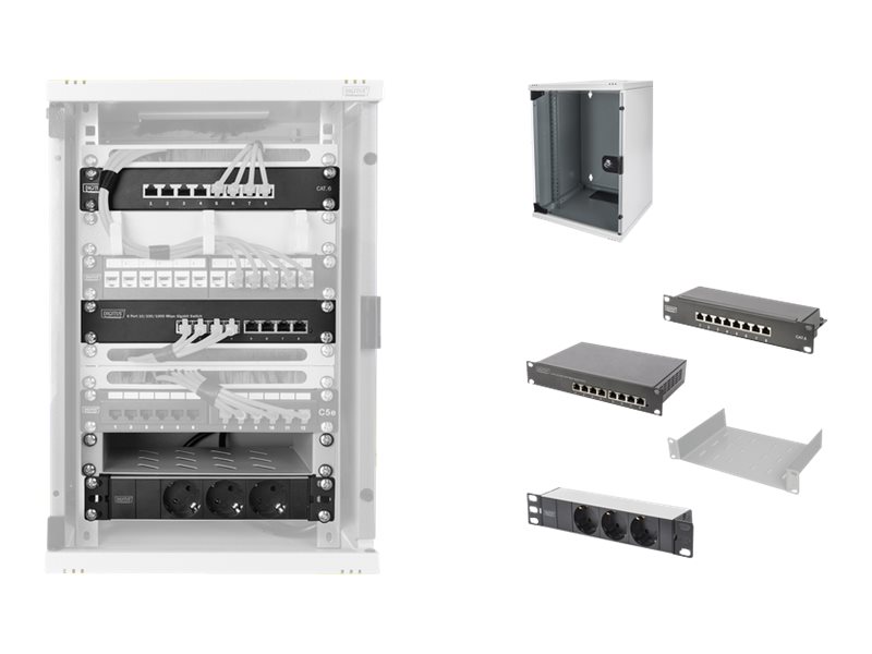 DIGITUS DN-10-SET-2 - 9U - Rack Cabinet Starter Kit