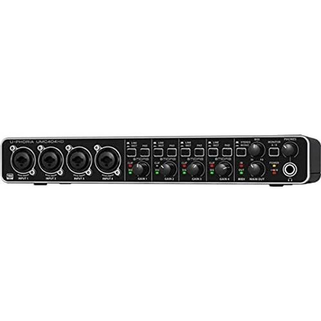 Behringer UMC404HD, Desktop, Sort, Metal, USB, -4 dBu, 24-bit/192kHz