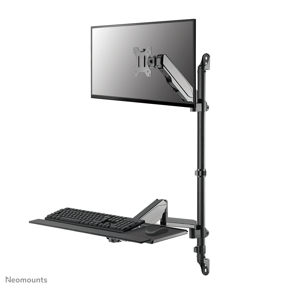 Neomounts WL90-325BL1 mounting kit - sit-stand workstation - for LCD display / keyboard / mouse - black