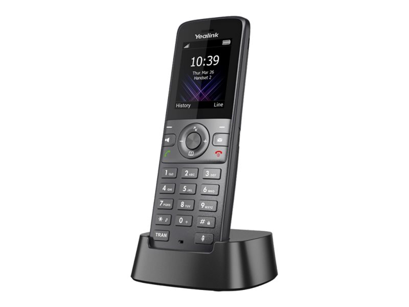 Yealink W74H - cordless extension handset - with Bluetooth interface with caller ID - 3-way call capability