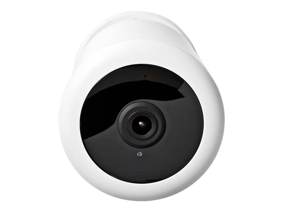 Nedis - SmartLife udendørskamera | Wi-Fi | Spotlight | 3MP Full HD 1296p | Pan tilt | IP65 | Cloud Storage (mulighed) / microSD (ikke inkluderet) / Onvif | 5 V DC | Med bevægelsessensor | Nattesyn | Hvid - WIFICO22CWT