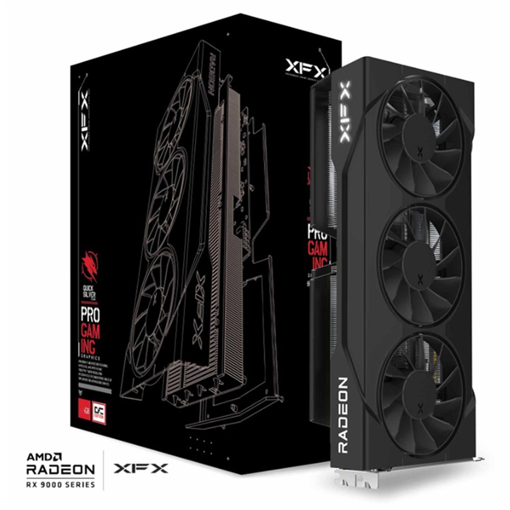 XFX Swift OC - Gaming Edition - grafikkort - Radeon RX 9060 XT - 16 GB GDDR6 - PCI Express 5.0 - HDMI, 2 x DisplayPort