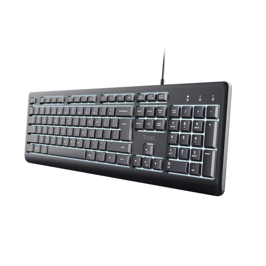 Trust Primo Beleuchtete Tastatur Kablet Tysk