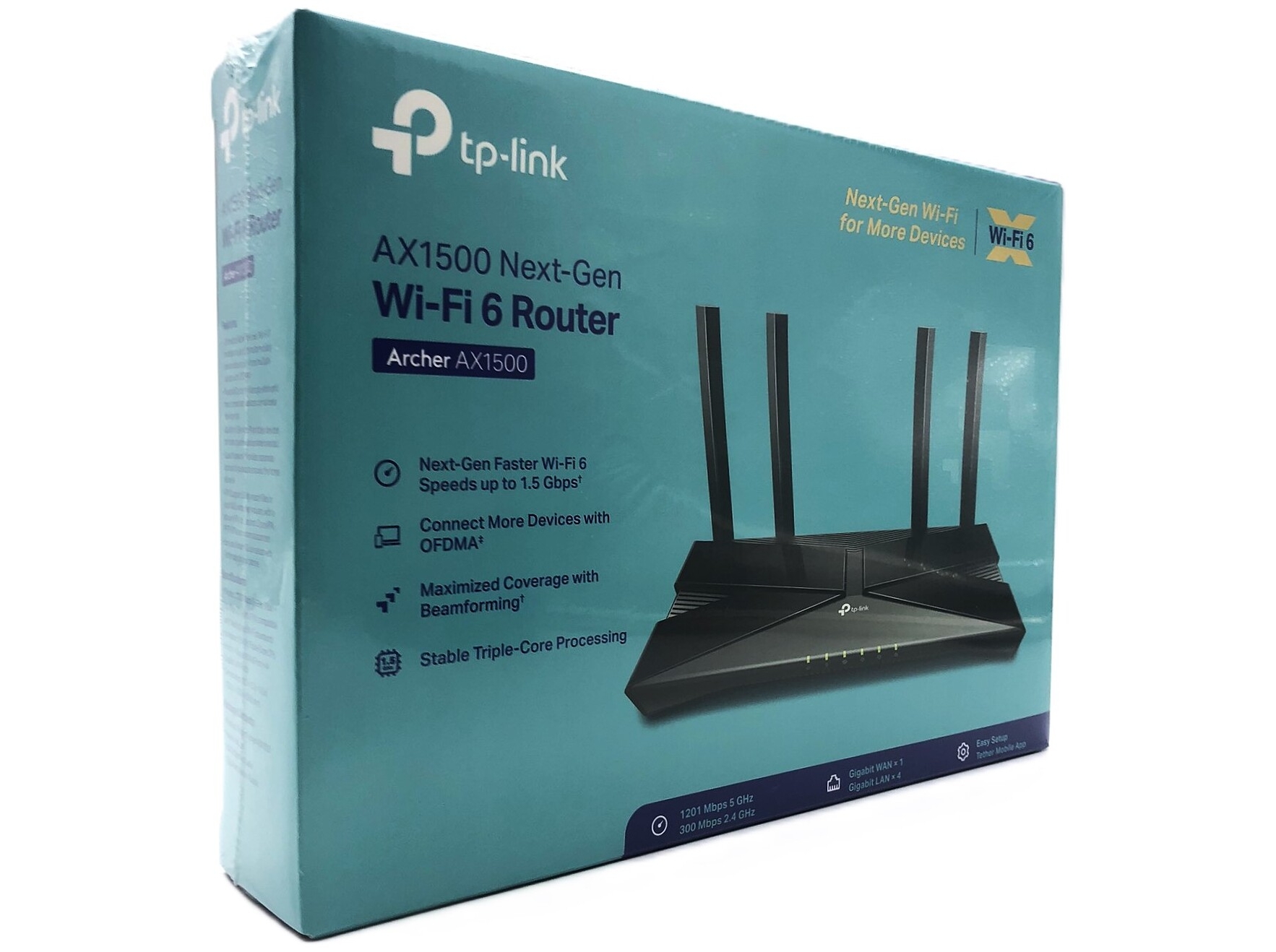 Tp-link Archer Ax1500 Trådløs Router Gigabit Ethernet Dual-band (2,4 Ghz / 5 Ghz) Sort