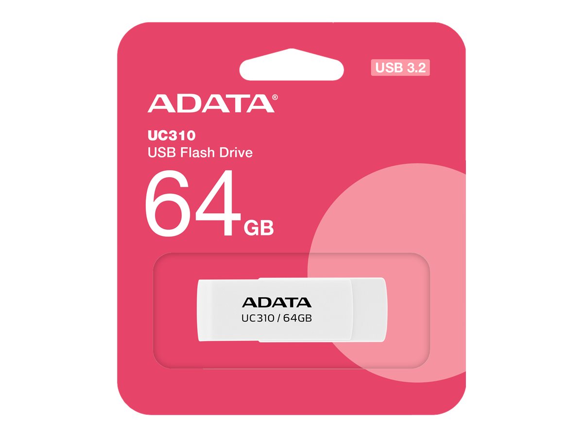 A-Data UC310 - Hvid - 64GB - USB Stick