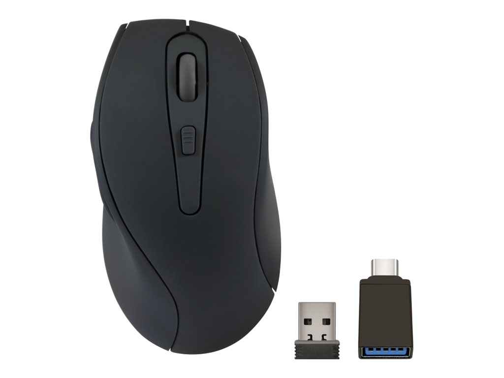 Speedlink - Axon Silent & Antibacterial Rechargeable Mouse - Wireless, Usb-a/-c, Rubber-black