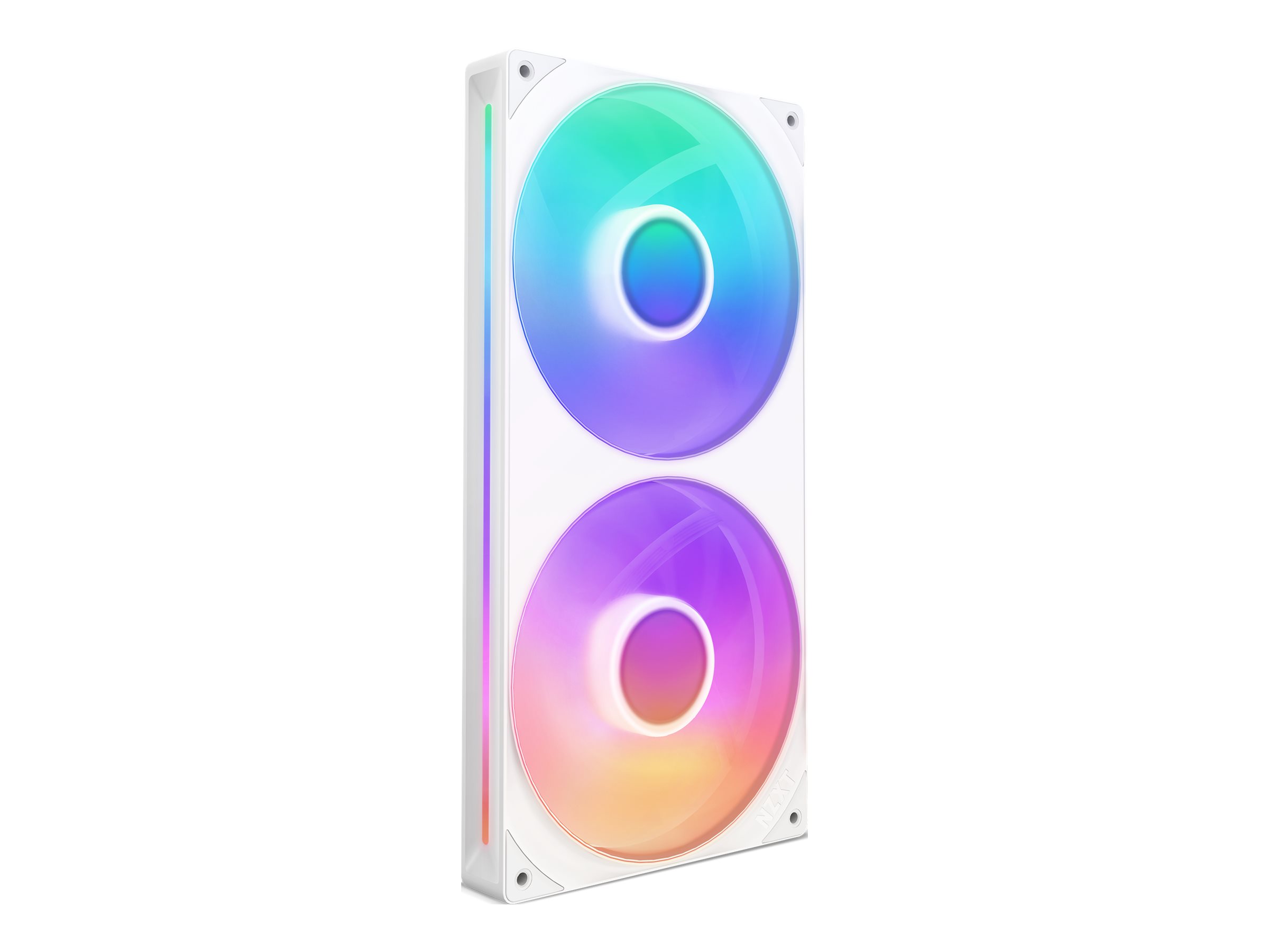 NZXT F Series F280 RGB Core - Enkeltramme-blæserenhed - 140 mm - hvidmatteret
