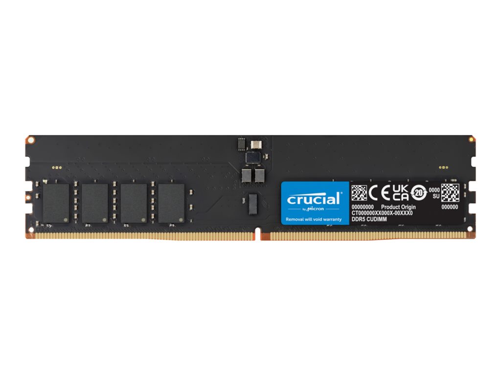 Crucial DDR5 SDRAM 16GB 3200MHz CL52 Clocked unbuffered On-die ECC DIMM 288-PIN